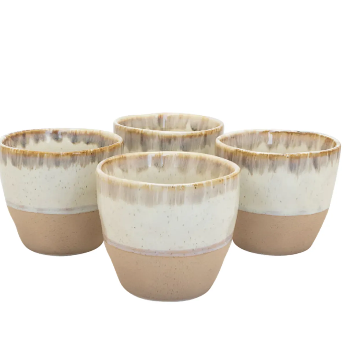 WAYU - Set 4 Vasos Cerámica Wayu artesanal