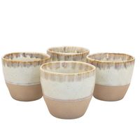 Set 4 Vasos Cerámica artesanal