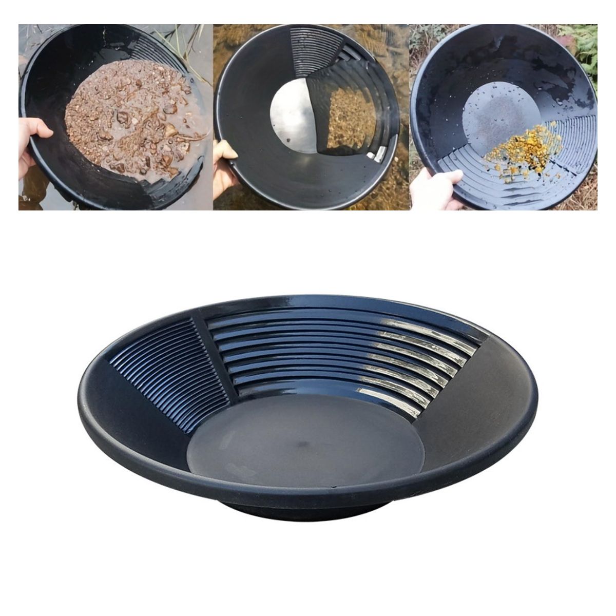 ATURE - Herramientas Para Lavar Oro A Mano Cuenco Para Lavar Oro