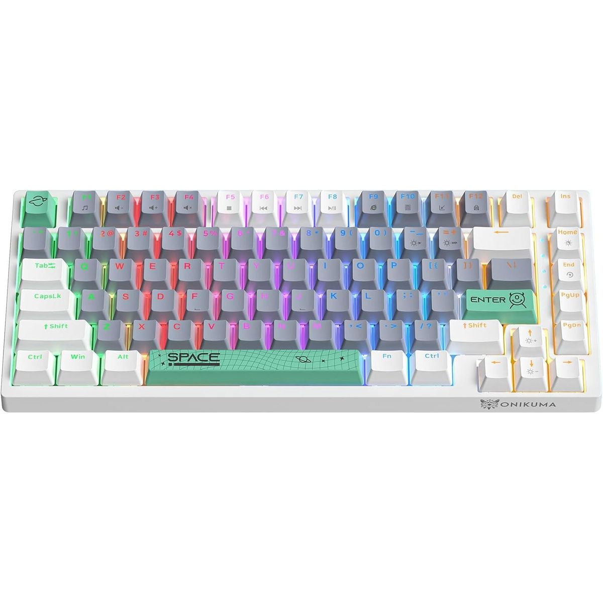 ONIKUMA - Teclado Gamer Onikuma Mecánico G52 82 Key Negro