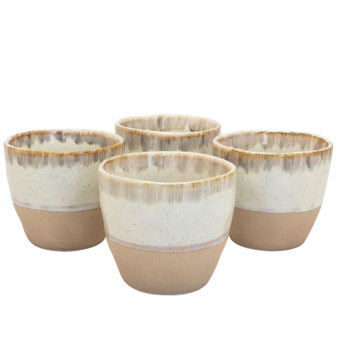 WAYU - Set 4 Vasos Cerámica Wayu artesanal