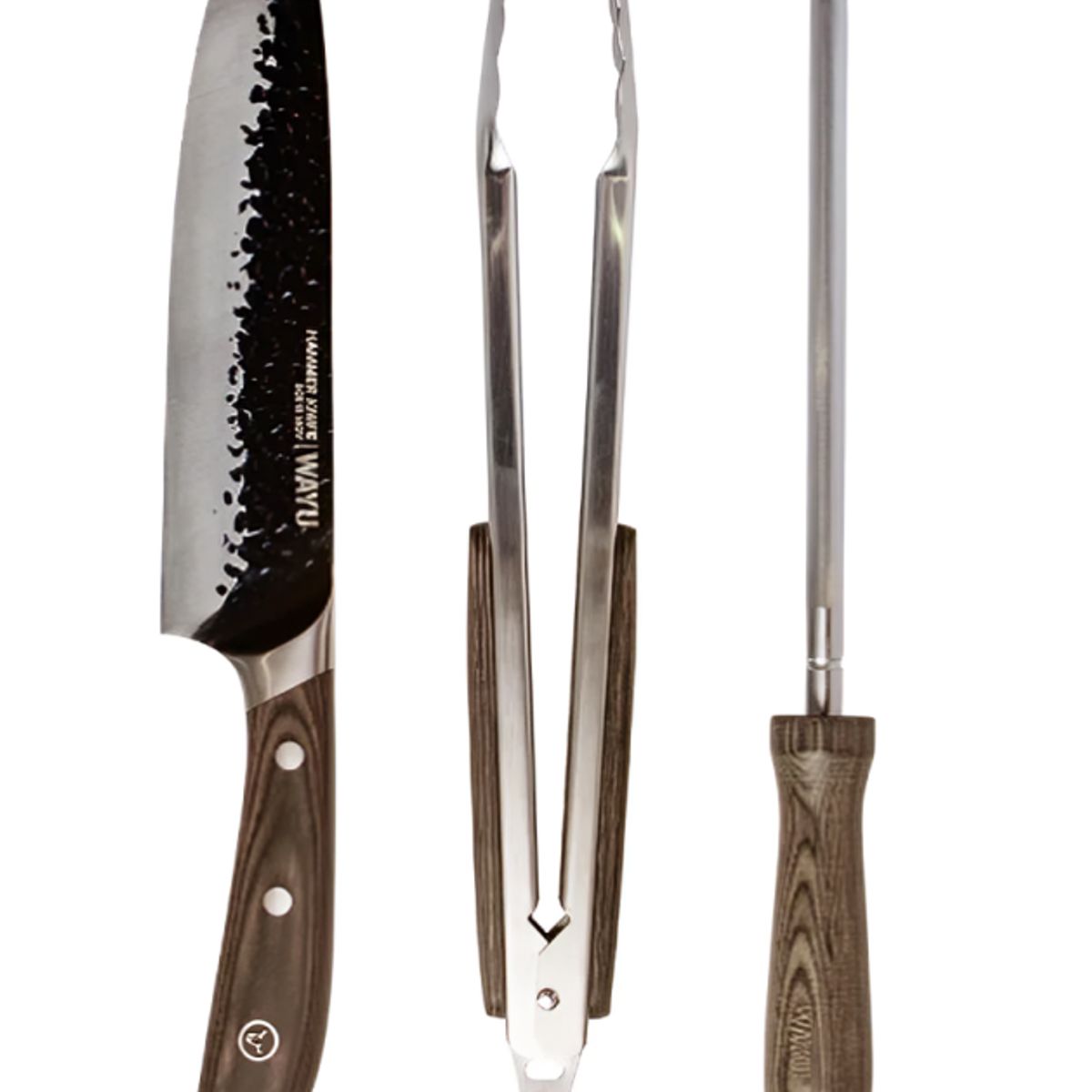 WAYU - Set Parrillero de Cuero PU Wayu con Estuche Elegante