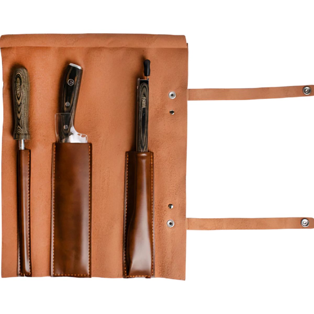 WAYU - Set Parrillero de Cuero PU Wayu con Estuche Elegante