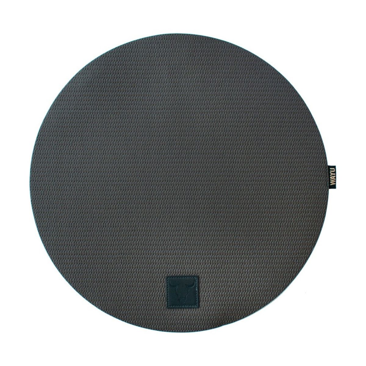 WAYU - INDIVIDUAL PU REDONDO 38CM GRIS WAYU