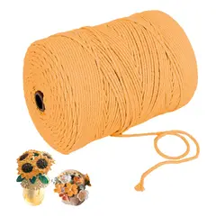 ATURE - Cuerda Trenzada De Bricolaje Hecha A Mano 3mm500m Algodón