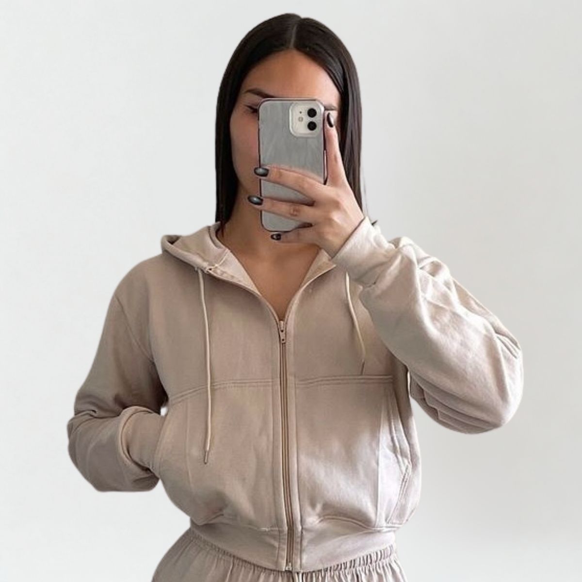 DESIGNERS - Poleron Chaqueta Deportiva Canguro Con Capucha Para Mujer