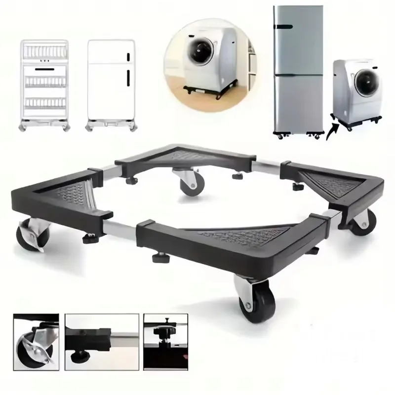 GENERICO - Base Multiuso Rueda Cocina Lavadoras Refrigerador Ajustable