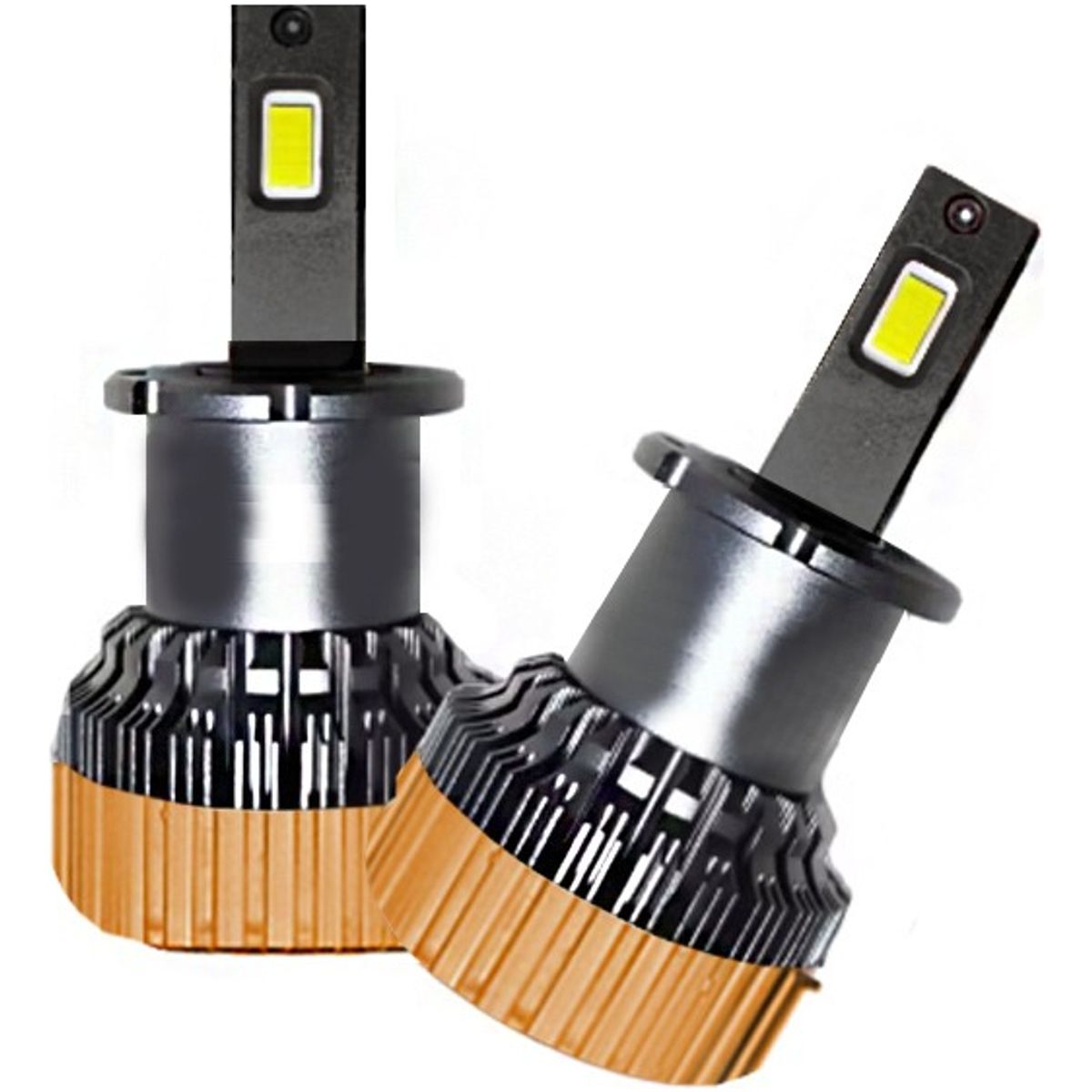 GENERICO - X2 Ampolleta H3 Turbo Led 10000lm 200wts 12v Growpal