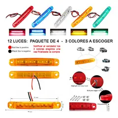 GENERICO - Foco Luz Led Lateral 12-24v - 12 Unidades