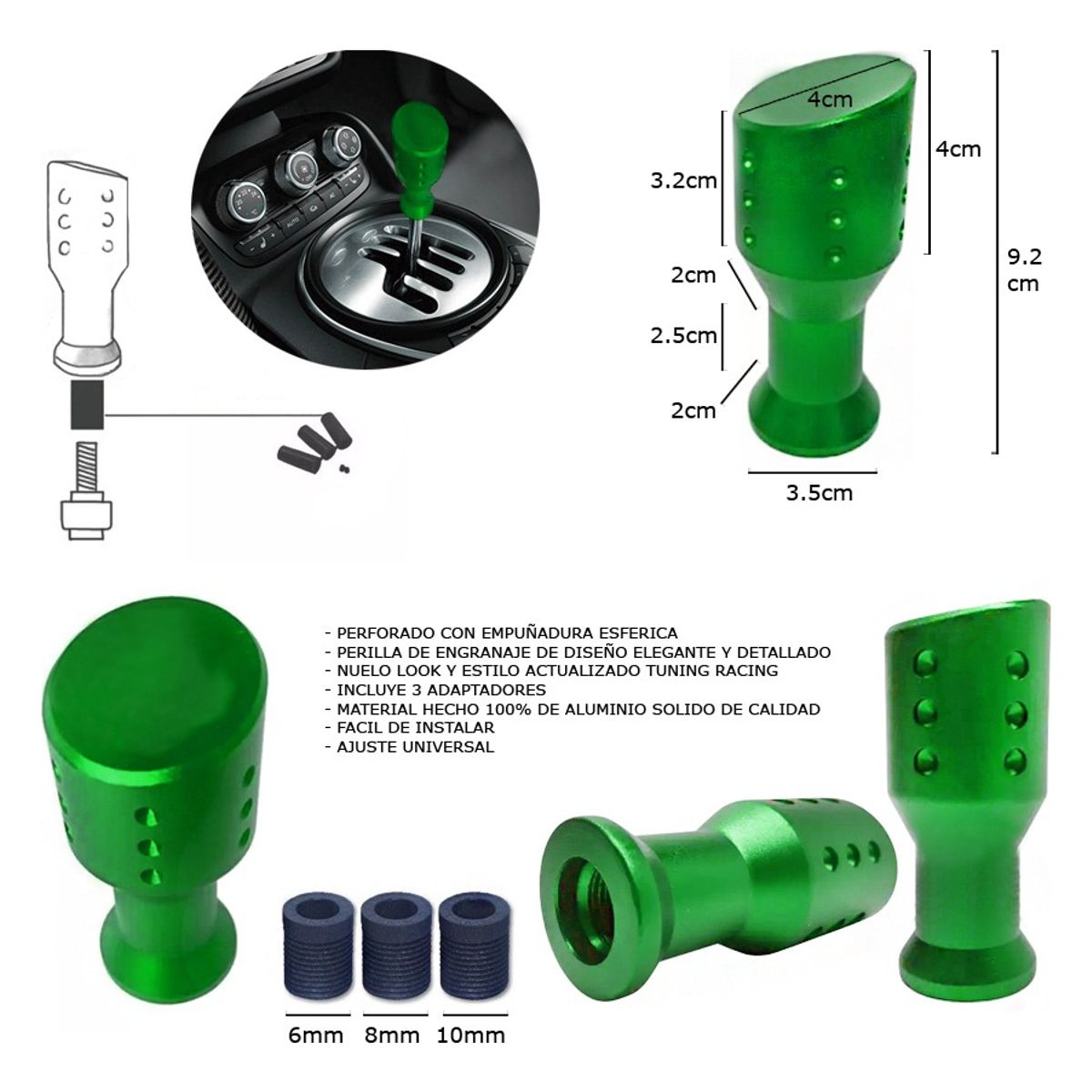 GENERICO - Pomo Sparco Manilla De Cambios Auto