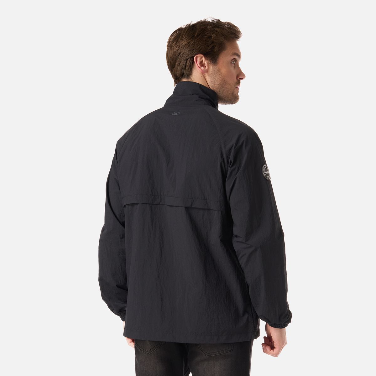 LIPPI - Chaqueta Hombre WindCity WindBreaker 1/4 Zip Jacket Negro Lippi