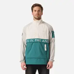 LIPPI - Chaqueta Hombre WindCity WindBreaker 1/4 Zip Jacket Gris Claro