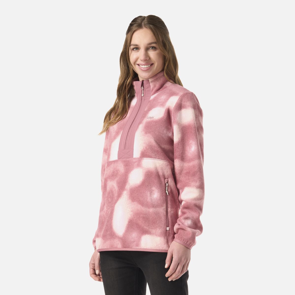 LIPPI - Polar Mujer SoftCore Therm-Pro Jacket Print Rosa Oscuro Lippi