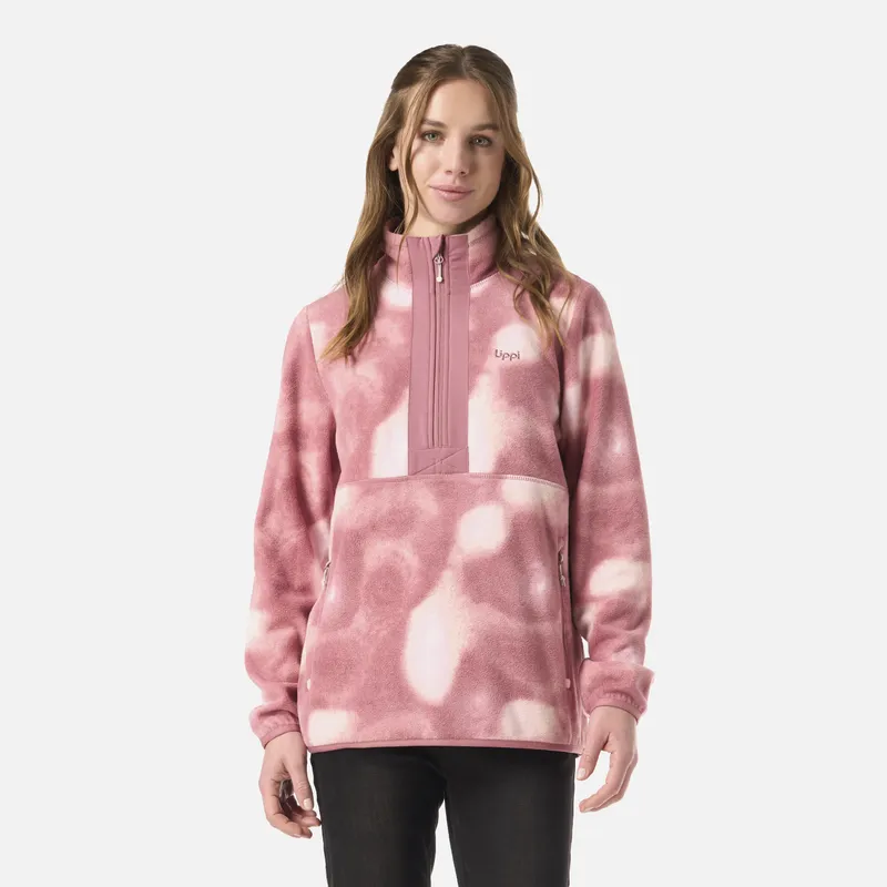 LIPPI - Polar Mujer SoftCore Therm-Pro Jacket Print Rosa Oscuro Lippi