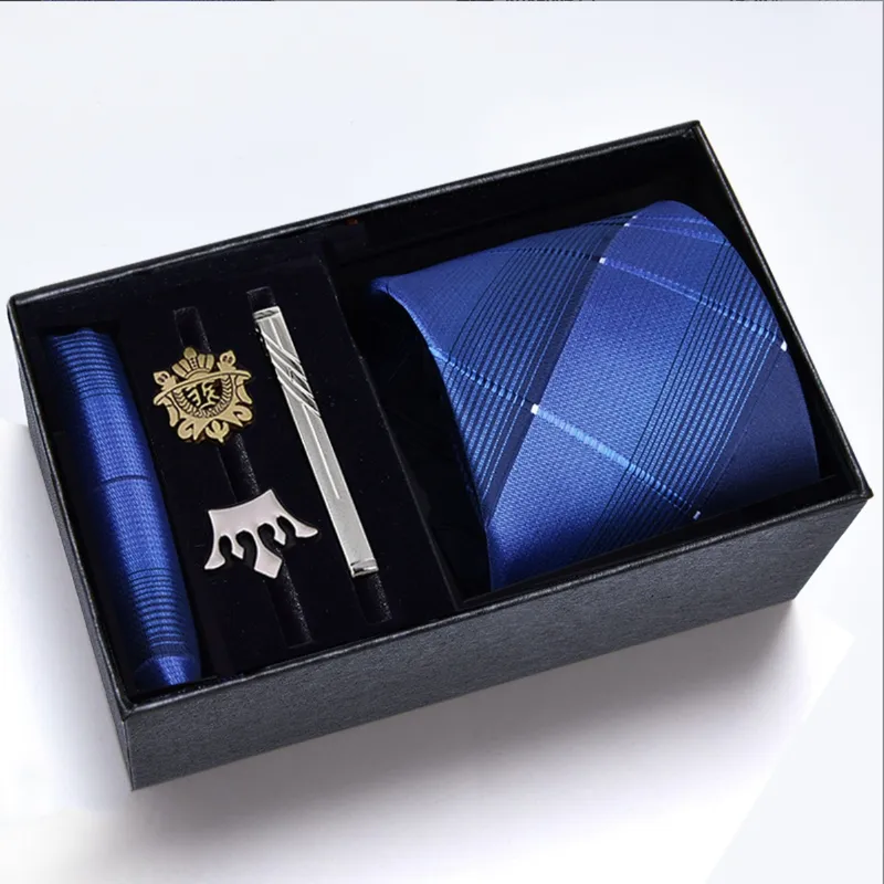 ATURE - Set 6 De Corbata Hombres Pañuelo Sujetador Colleras 8cm