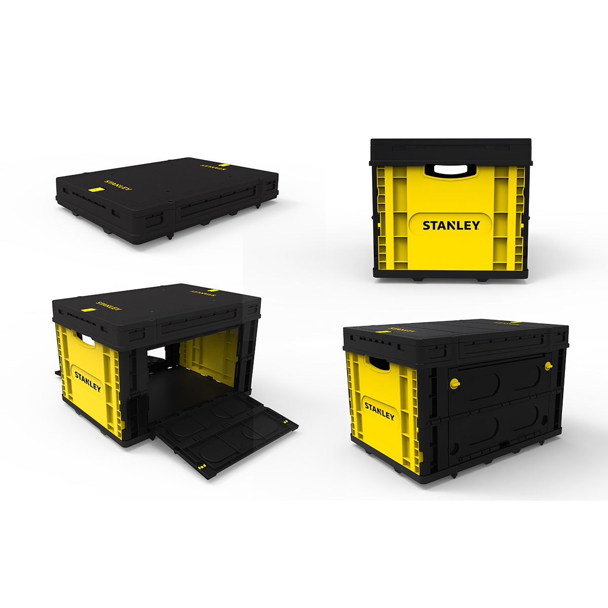STANLEY - Cesta plegable STANLEY FB533L 25kg ctapa Apertura Lateral