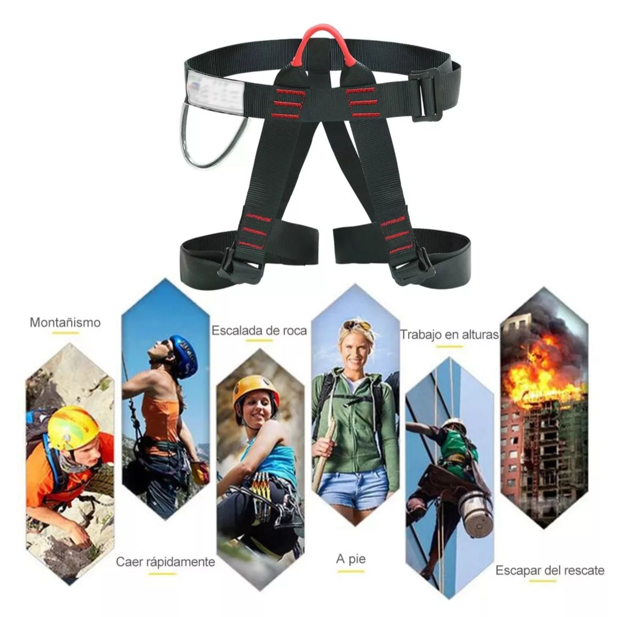 KINDA NICE - Arnés De Seguridad Reforzado De Cuerpo Completo P Tirolesa
