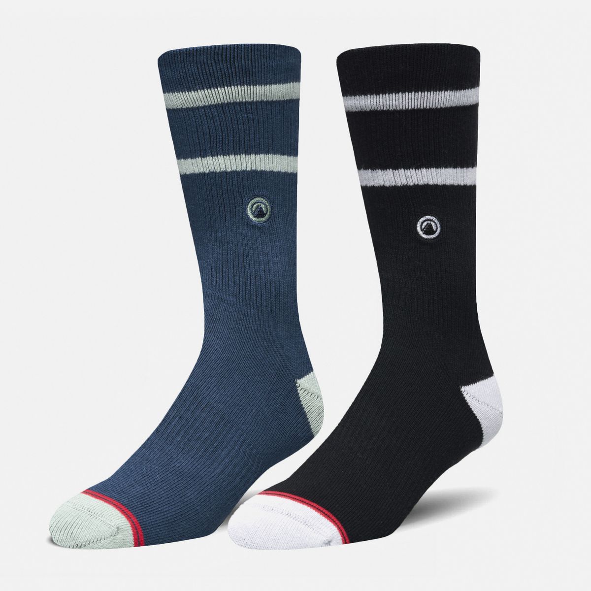LIPPI - Calcetines Hombre Duo Travel Walk Classic Negro Azul Marino Lippi
