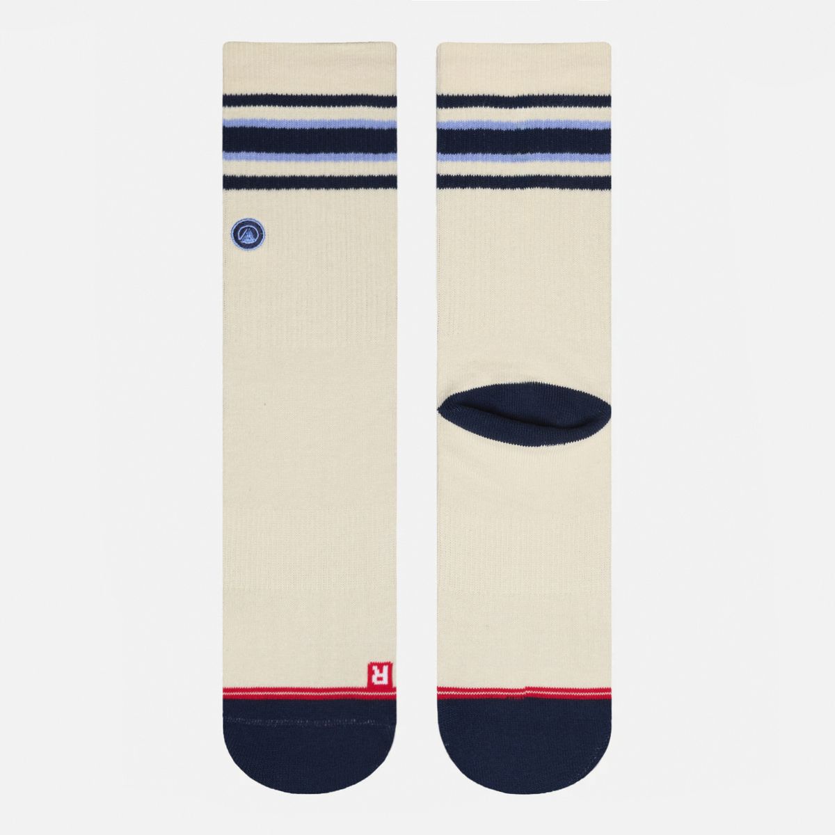 LIPPI - Calcetines Mujer Duo Travel Walk Classic Marfil Azul Marino Lippi