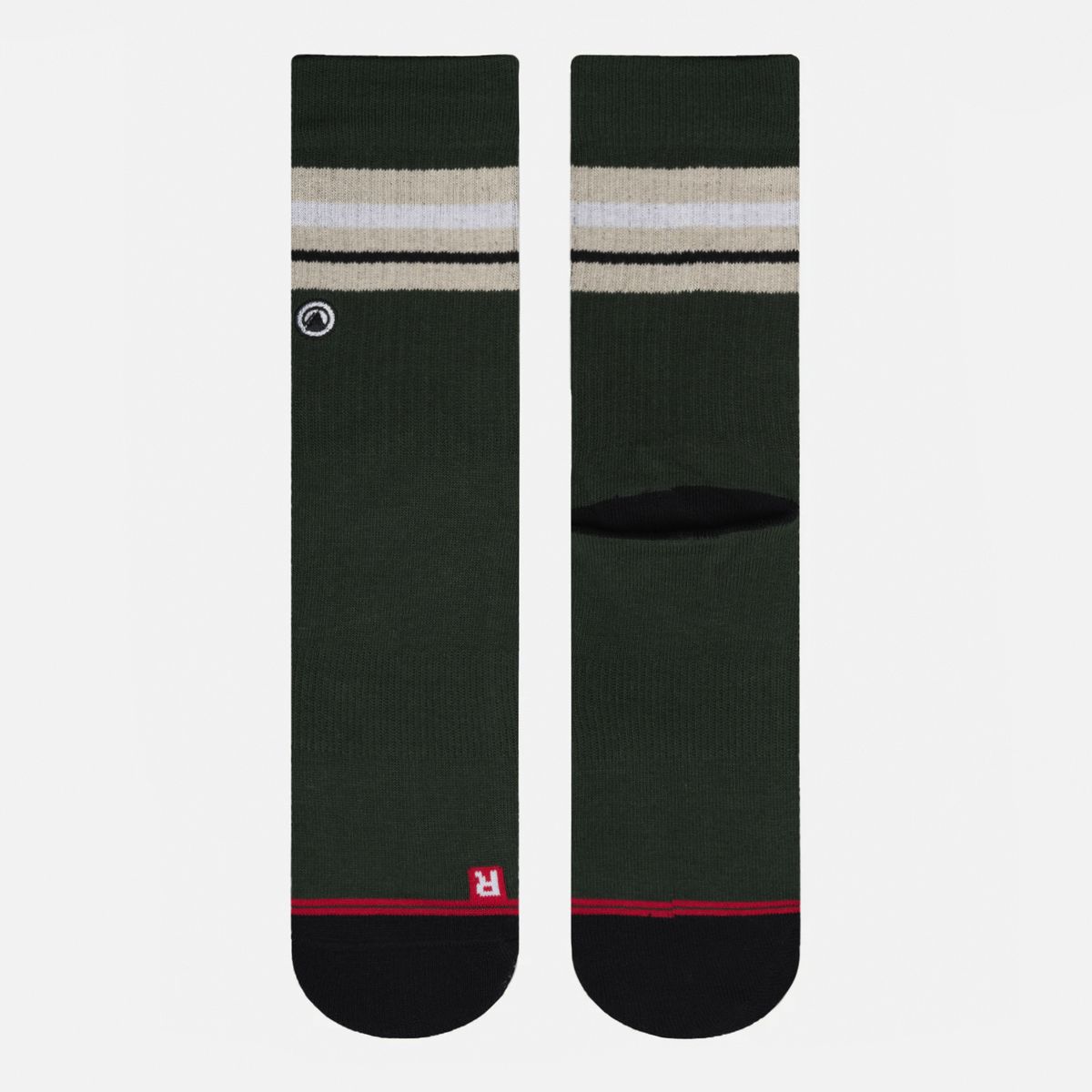 LIPPI - Calcetines Hombre Duo Travel Walk Classic Verde Militar Negro Verde Militar Lippi