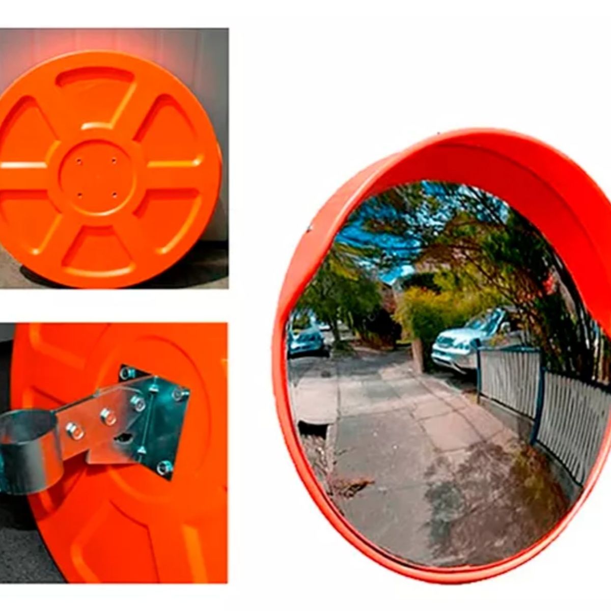 KINDA NICE - Espejo Convexo Gran Angular Con Dirección En Carretera 45 Cm