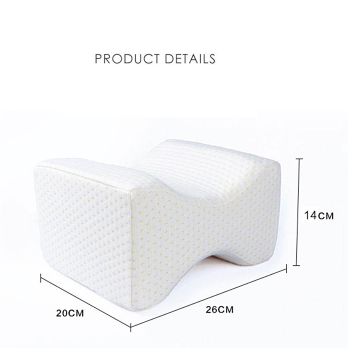 KINDA NICE - Cojin Almohada Ortopédico Cuadrado Para Piernas Memory Foam