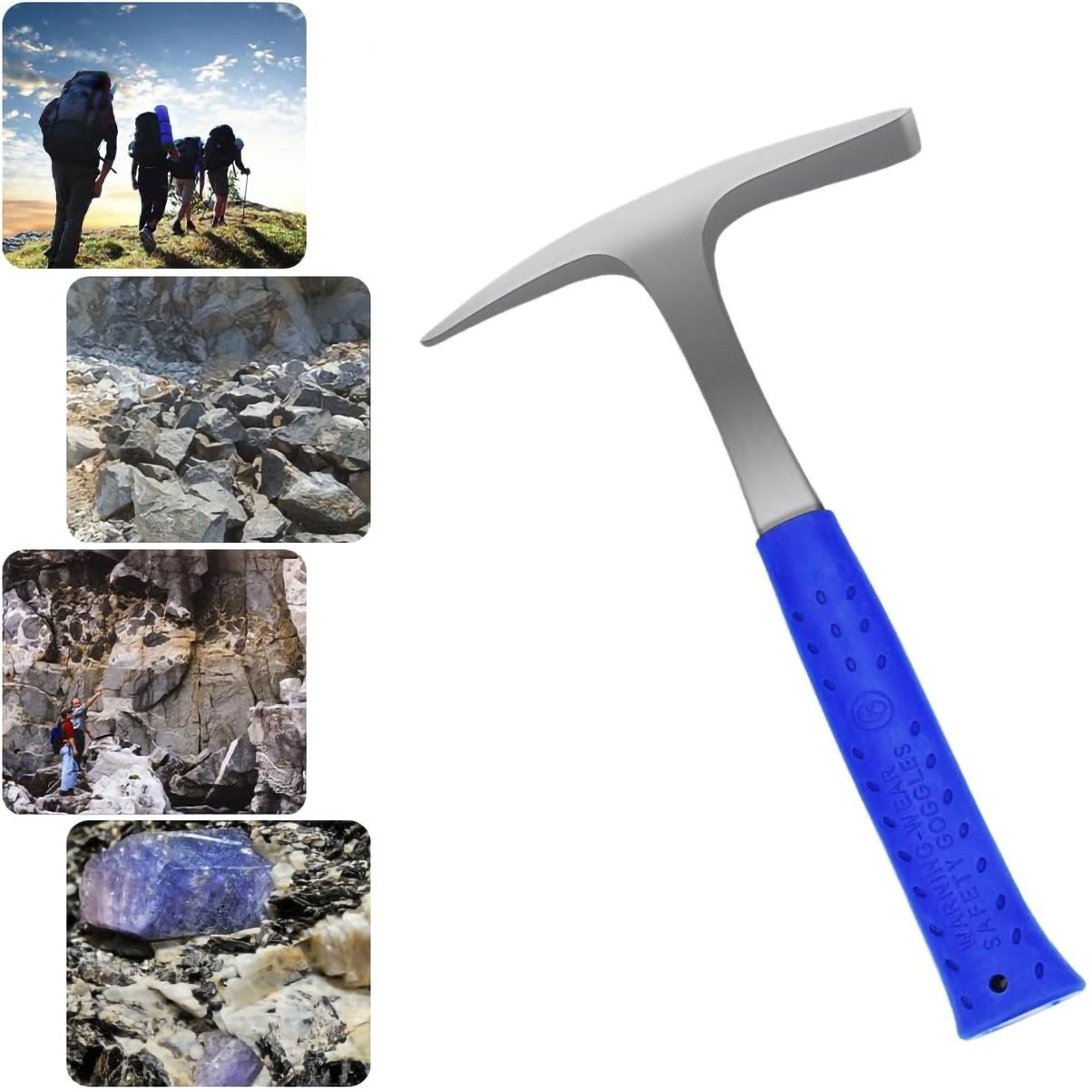 GENERICO - Púa De RocaMartillo De Ladrillo Forjado punta Y Plano