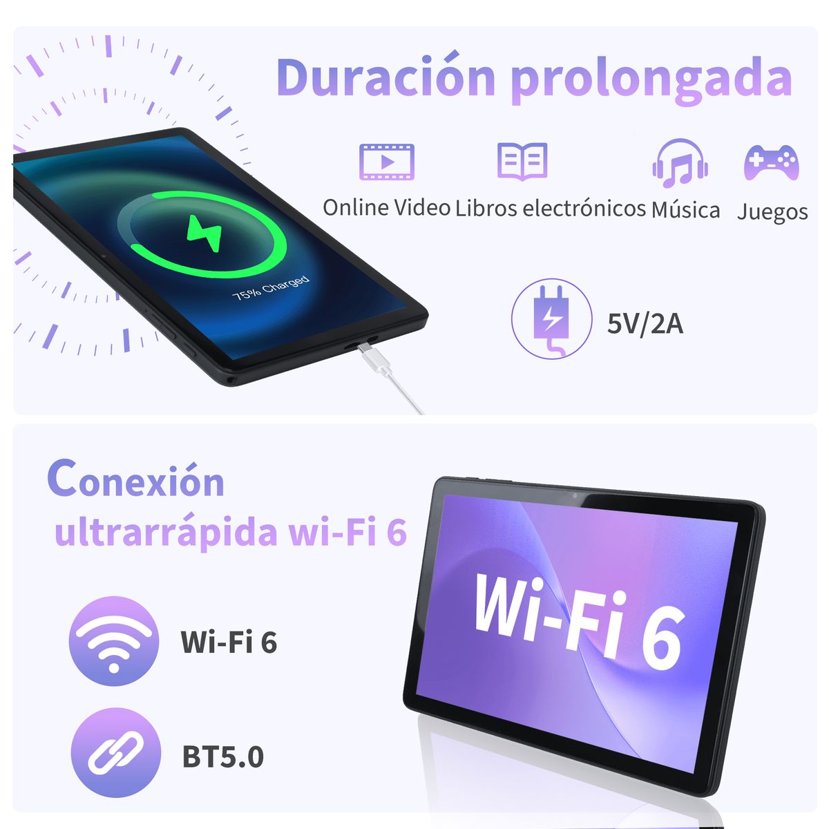 VEIDOO - Veidoo Tableta de 10.1 pulgadas Android  tabletas con procesador Octa-Core WiFi 6 pantalla