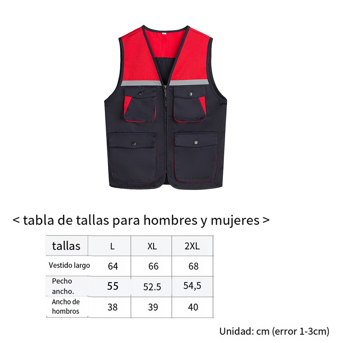 ATURE - Chaleco Geólogo Certificado Bolsillos Premium