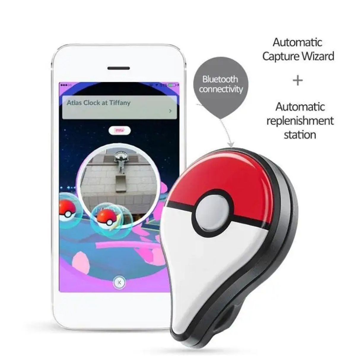 CORRERREY - Pulsera Captura Automática Pokemon Go Plus Para Nintendo Correrrey