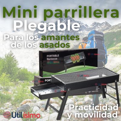 Imagen 2 del producto Mini Parrillera De Carbón Plegable Portátil Acero
