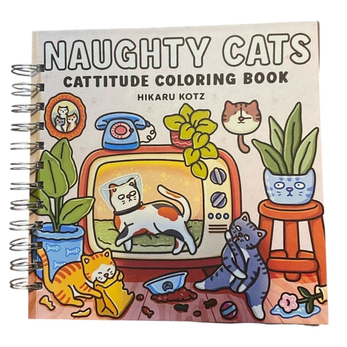 GENERICO - Libro Colorear Naugthy Cats