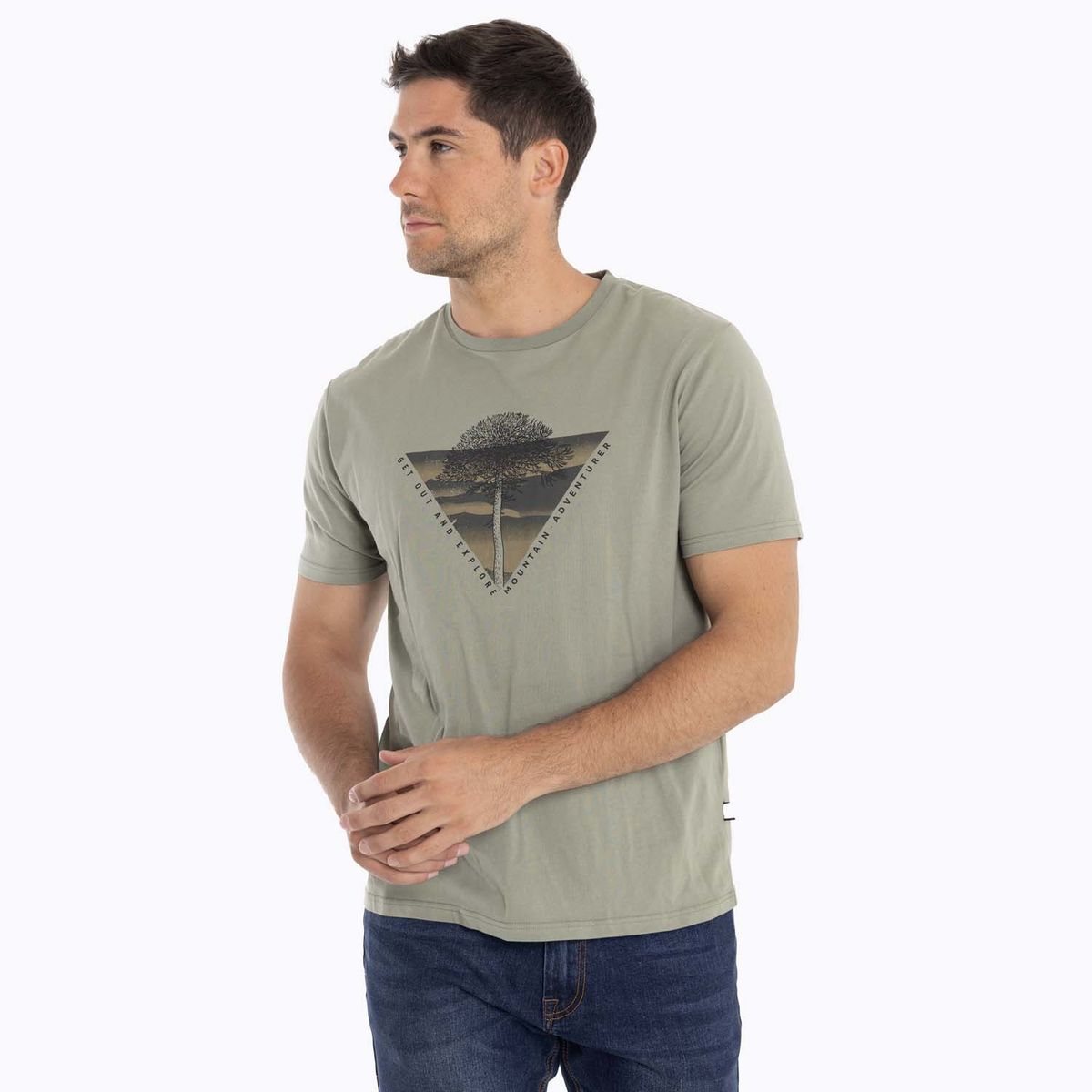 MERRELL - Polera Hombre Suwannee Verde MERRELL