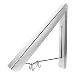 GENERICO - Colgador Ropa Plegable Retráctil Gris Alta Calidad
