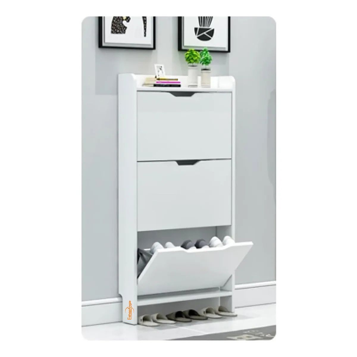 GENERICO - Zapatero Organizador 3 Niveles Diseño Compacto Elegante