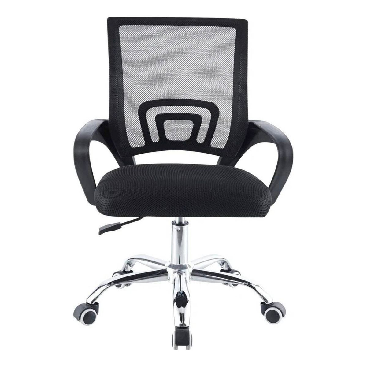 GENERICO - Silla Ejecutiva Ergonomica con Ruedas y Apoyabrazos Negra