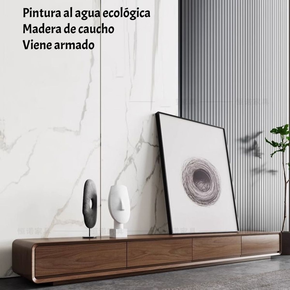 LUBABYCAS - Mueble De TV Rack Madera Viene Armado 200cm Angol