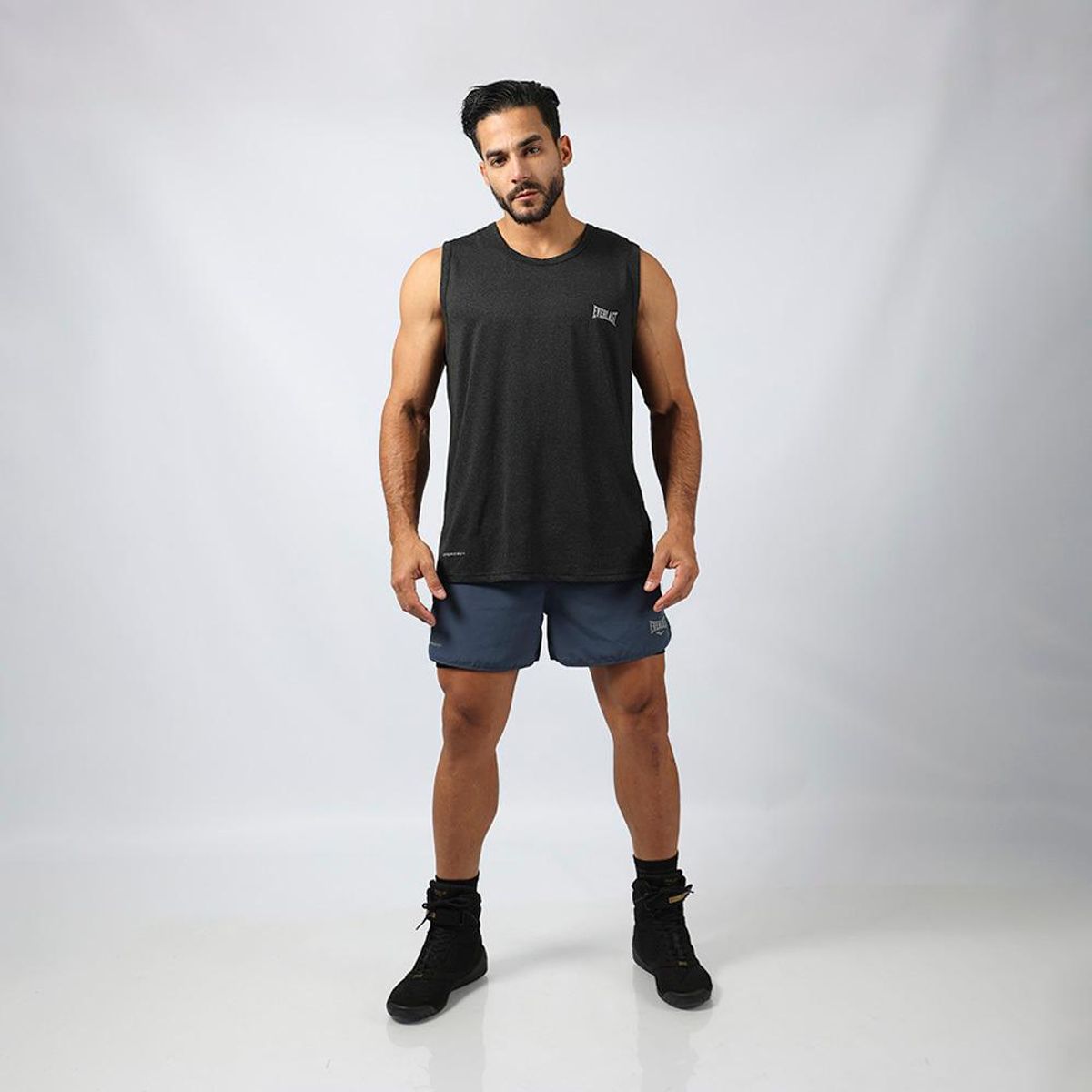 EVERLAST - Polera Heroe-Negro-L