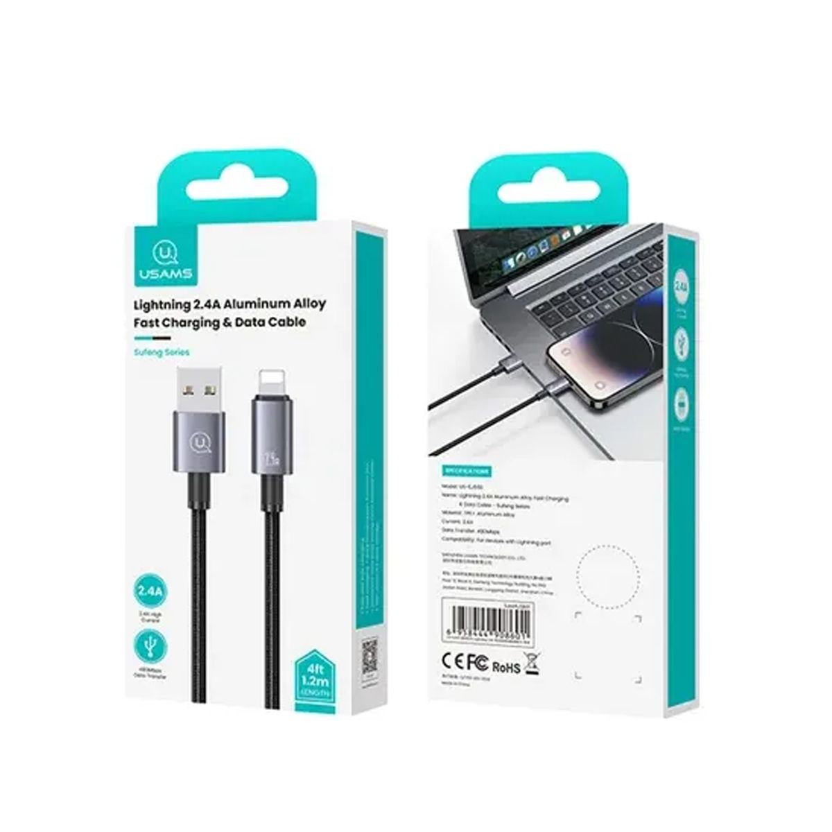 USAMS - Cable Carga Rapida Para iPhone A Usb C 30w 1m Usams