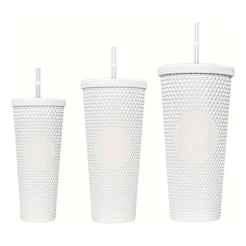 GENERICO - Pack 3 Vasos Tumbler Tipo Starbucks Doble Pared BPA Libre