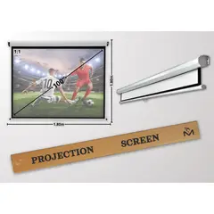 MALIK - Telon Mural 180x180 cm para Proyector Led Benq LW550