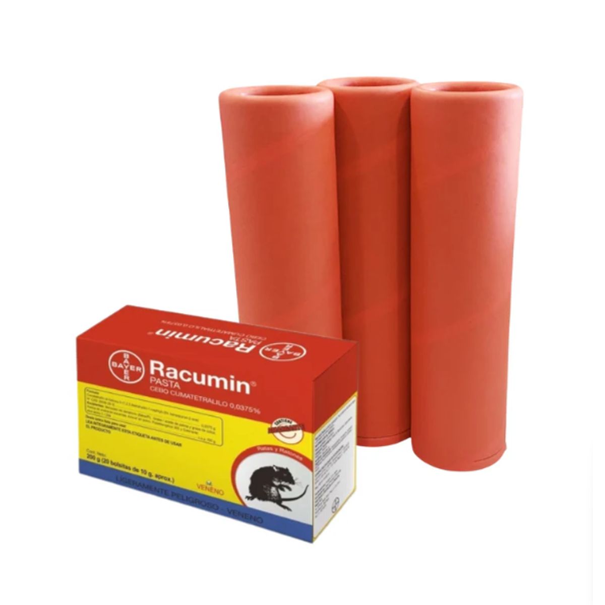 GENERICO - RATICIDA RACUMIN PASTA CEBO 200 GRS BAYER CAJA
