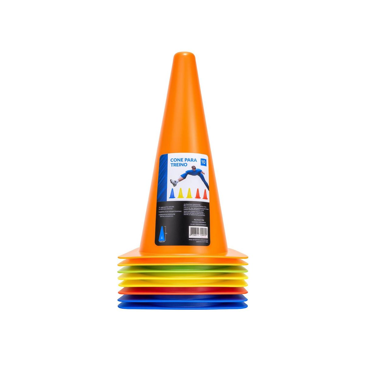 FOUR - Pack 10 Conos Entrenamiento Multicolor - 28cm