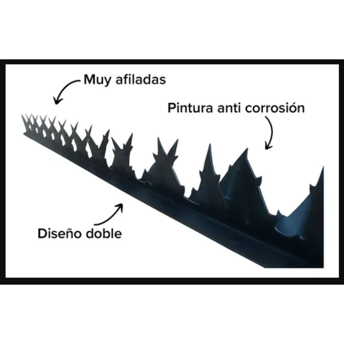 GENERICO - PUNTAS PARA REJA DOBLE TIRA 1 MT