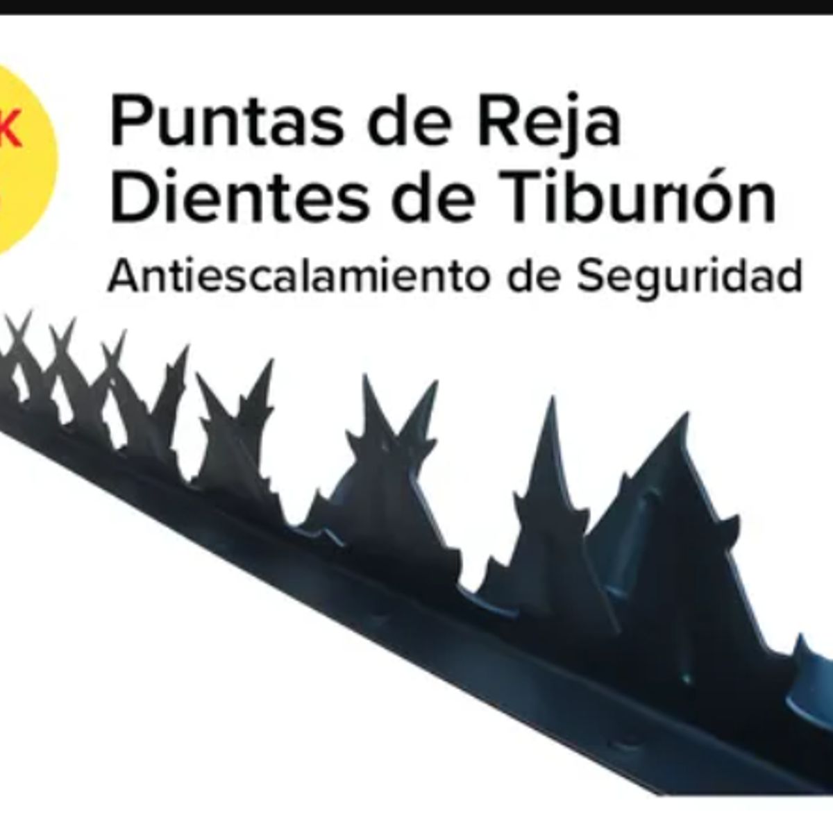 GENERICO - PUNTAS PARA REJA DOBLE TIRA 1 MT