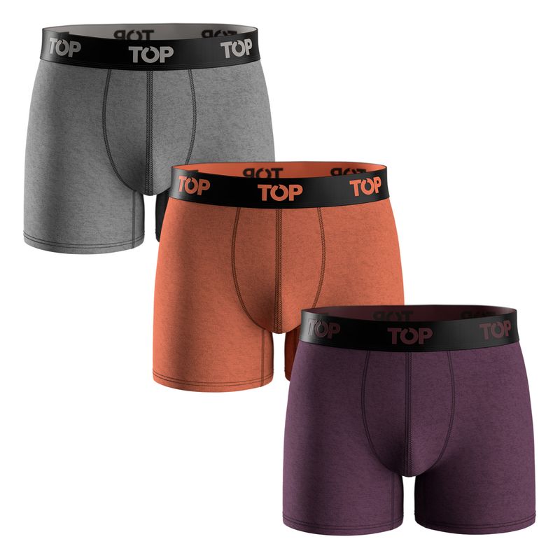 TOP - Bóxer Medio Algodón Pack 3 C26 Top