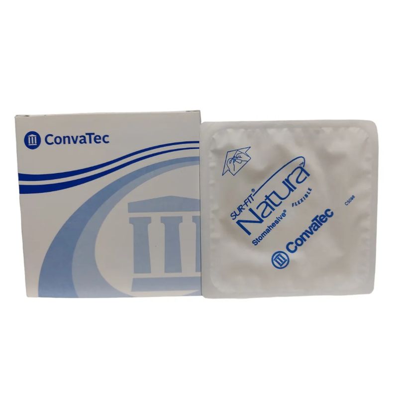 CONVATEC - Pack X10 Placas 45 Mm Ostomia Natur 125264 Flexible Convatec