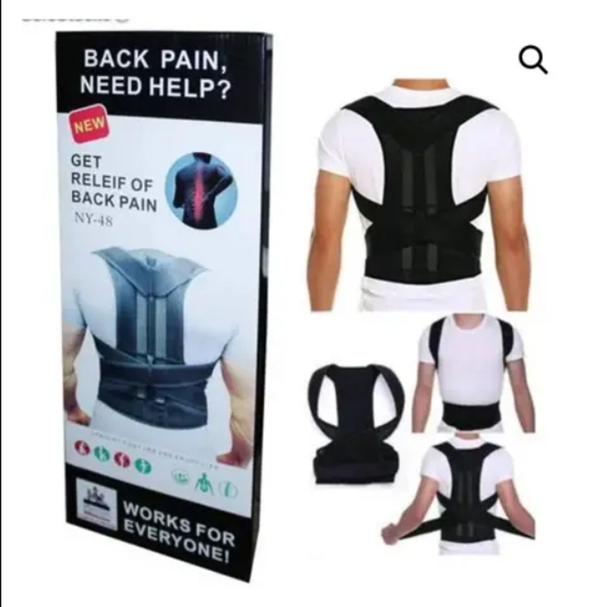 GENERICO - Faja Corrector De Postura Corregidor De Espalda