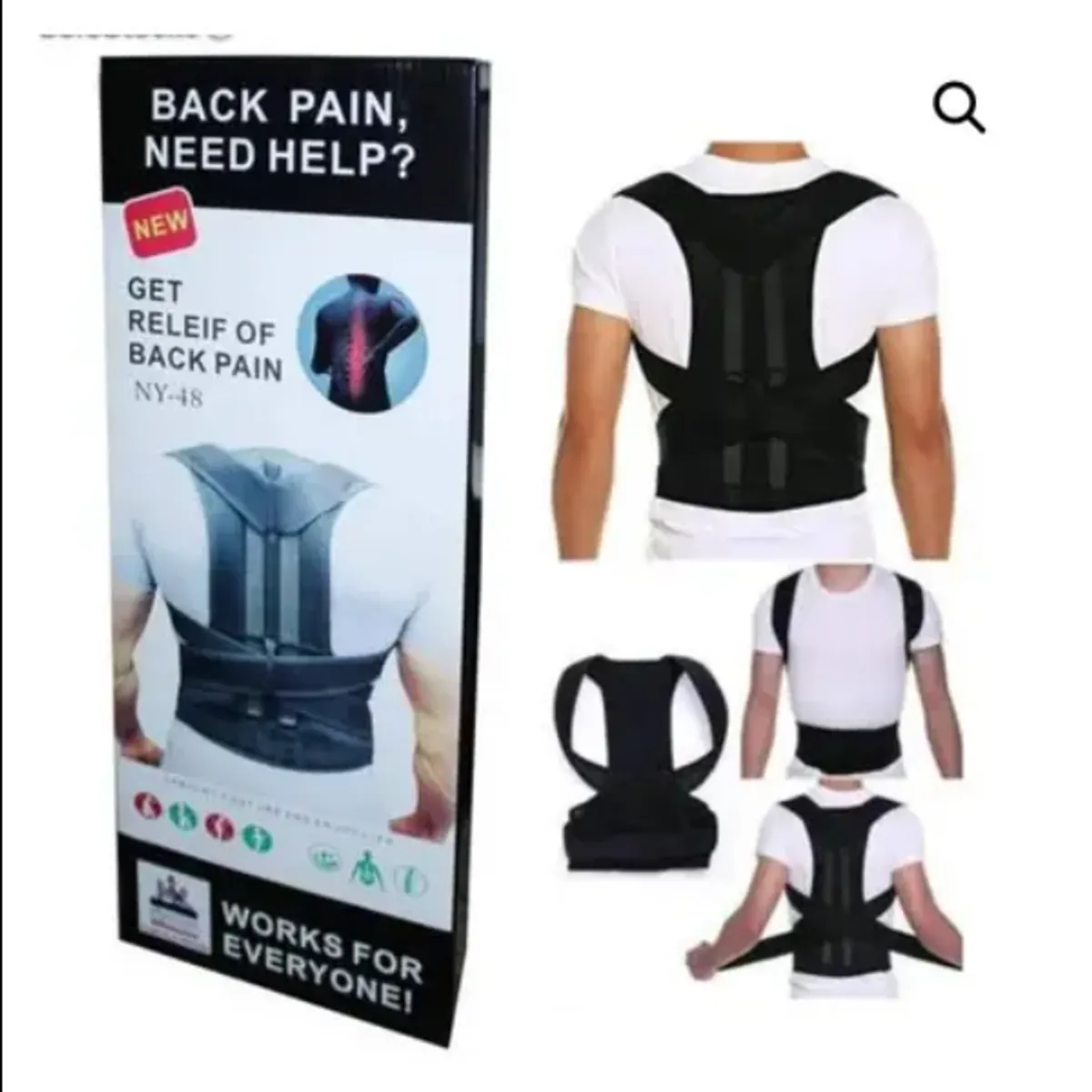 GENERICO - Faja Corrector De Postura Corregidor De Espalda