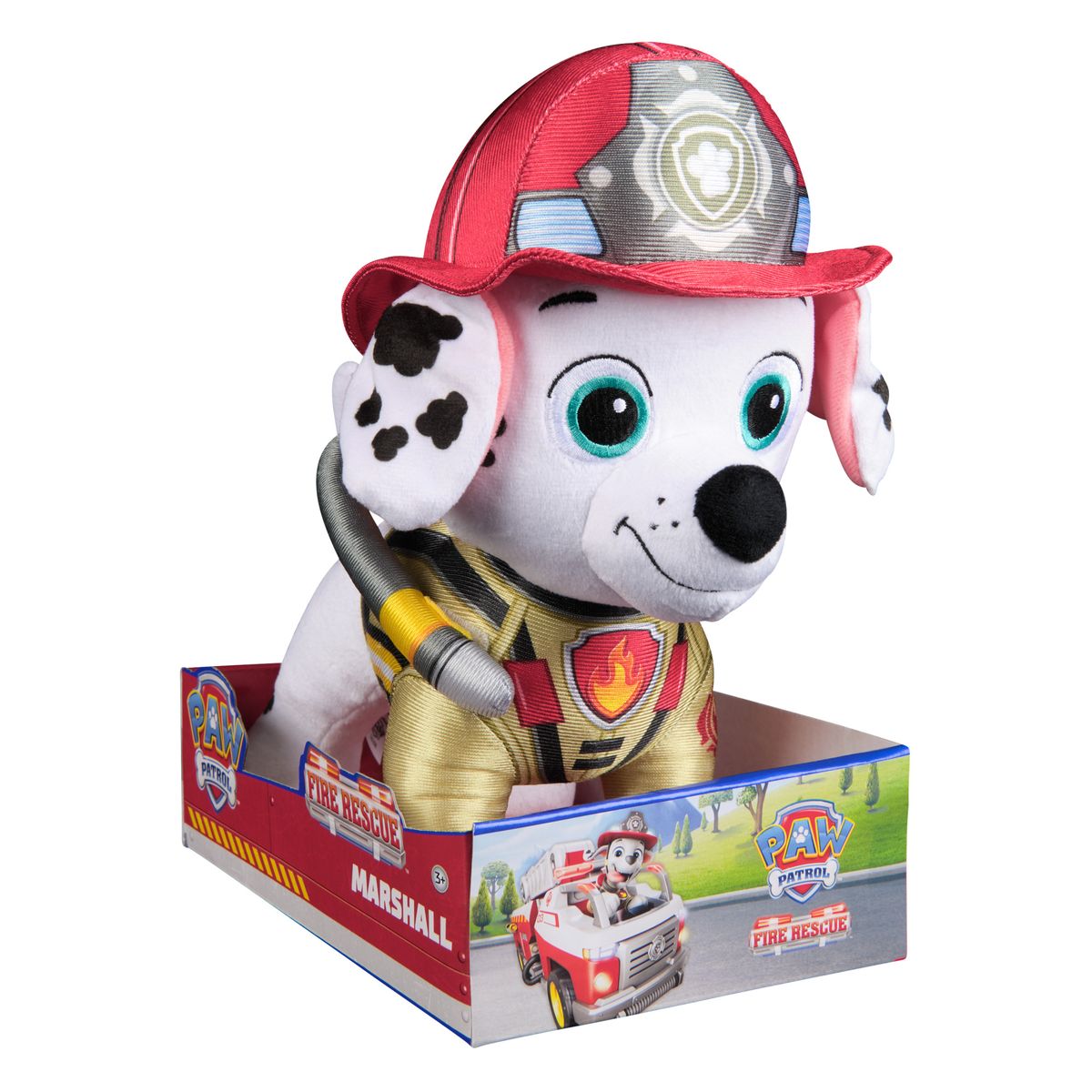 PAW PATROL - Peluche Marshall Blanco y Rojo 25 Centímetros Paw Patrol